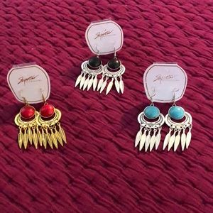 Bohemian Dangle Earrings 3 pair for $5.00